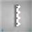 Trio Lighting Theatro Μοντέρνο Φωτιστικό Τοίχου με Ντουί E27 Ασημί M55cm