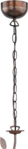 Trio Lighting Traditio Μοντέρνο Κρεμαστό Φωτιστικό Πολύφωτο με Κρύσταλλα και 5 Λαμπτήρες E14 Καφέ Antique