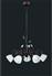 Trio Lighting Traditio Μοντέρνο Κρεμαστό Φωτιστικό Πολύφωτο με Κρύσταλλα και 5 Λαμπτήρες E14 Καφέ Antique