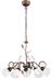 Trio Lighting Traditio Μοντέρνο Κρεμαστό Φωτιστικό Πολύφωτο με Κρύσταλλα και 5 Λαμπτήρες E14 Καφέ Antique