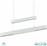 Trio Lighting Trajan Μοντέρνο Κρεμαστό Φωτιστικό Ράγα με Ενσωματωμένο LED Ασημί