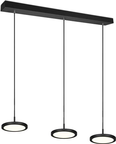 Trio Lighting Tray Μοντέρνο Κρεμαστό Φωτιστικό Ράγα με Ενσωματωμένο LED σε Μαύρο Χρώμα 340910332