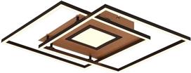 Trio Lighting Via Πλαφονιέρα Οροφής με Ενσωματωμένο LED σε Καφέ χρώμα 50cm 620710380
