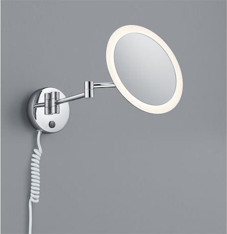 Trio Lighting View Μοντέρνο Φωτιστικό Τοίχου με Ενσωματωμένο LED και Θερμό Λευκό Φως Ασημί 22cm