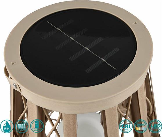 Trio Lighting Vinto Ηλιακό Φωτιστικό Δαπέδου IP44 Μπεζ R55276944