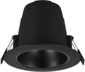 Trio Lighting Virunga Πλαστικό Χωνευτό Σποτ Μαύρο 635410132