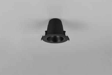 Trio Lighting Virunga Πλαστικό Χωνευτό Σποτ Μαύρο 635410132