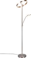 Trio Lighting Willis LED Φωτιστικό Δαπέδου Υ180xΜ40cm με Ρυθμιζόμενο Λευκό Φως Ασημί 449510207