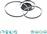 Trio Lighting Winona Μοντέρνα Μεταλλική Πλαφονιέρα Οροφής με Ενσωματωμένο LED Μαύρη 78cm
