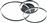 Trio Lighting Winona Μοντέρνα Μεταλλική Πλαφονιέρα Οροφής με Ενσωματωμένο LED Μαύρη 78cm
