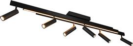 Trio Lighting Zeno Πλαφονιέρα Οροφής 180cm Μαύρη με Ενσωματωμένο LED και Τηλεχειριστήριο 648310732