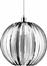 Trio Lighting Zucca Μοντέρνο Κρεμαστό Φωτιστικό Μονόφωτο με Ντουί E27 Ασημί
