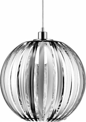 Trio Lighting Zucca Μοντέρνο Κρεμαστό Φωτιστικό Μονόφωτο με Ντουί E27 Ασημί