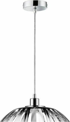 Trio Lighting Zucca Μοντέρνο Κρεμαστό Φωτιστικό Μονόφωτο με Ντουί E27 Ασημί