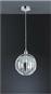 Trio Lighting Zucca Μοντέρνο Κρεμαστό Φωτιστικό Μονόφωτο με Ντουί E27 Ασημί