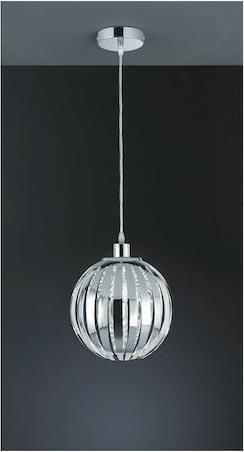 Trio Lighting Zucca Μοντέρνο Κρεμαστό Φωτιστικό Μονόφωτο με Ντουί E27 Ασημί