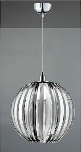 Trio Lighting Zucca Μοντέρνο Κρεμαστό Φωτιστικό Μονόφωτο με Ντουί E27 Ασημί