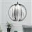 Trio Lighting Zucca Μοντέρνο Κρεμαστό Φωτιστικό Μονόφωτο με Ντουί E27 Ασημί