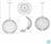 Trio Lighting Zucca Μοντέρνο Κρεμαστό Φωτιστικό Μονόφωτο με Ντουί E27 Ασημί