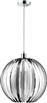 Trio Lighting Zucca Μοντέρνο Κρεμαστό Φωτιστικό Μονόφωτο με Ντουί E27 Ασημί