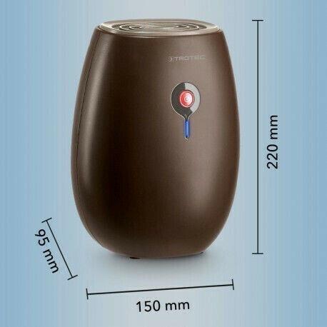 Trotec TTP 1 E Θερμοηλεκτρικός Peltier Αφυγραντήρας 0.22lt Καφέ