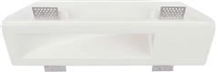 V-TAC Παραλληλόγραμμο Γύψινο Χωνευτό Σποτ με Ντουί GU10 σε Λευκό χρώμα 35x10cm 6774
