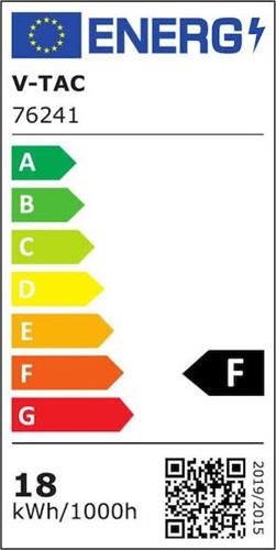V-TAC Τετράγωνο Εξωτερικό LED Panel 18W με Θερμό Λευκό Φως 3000K 76241