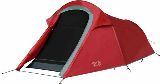 Vango Soul 200 Σκηνή 4 Εποχών 2 Ατόμων Κόκκινη VAN-696