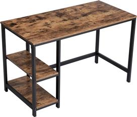 Vasagle Γραφείο Ξύλινο Καφέ με Μεταλλικά Πόδια 120x60x75cm LWD47X