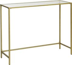 Vasagle Κονσόλα Μεταλλική Χρυσή Μ100xΠ35xΥ80cm LGT26G