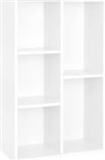 Vasagle Ξύλινη Βιβλιοθήκη Λευκή 50x24x80cm LBC25WT