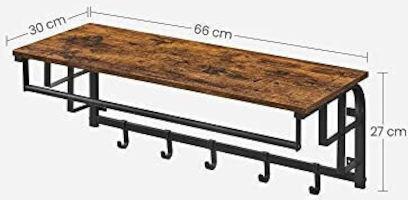 Vasagle Ράφι Τοίχου 66x30x27cm LCR12BX