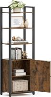 Vasagle Ραφιέρα Δαπέδου Rustic Brown-Ink Black 60x24x159.5cm LLS132K01
