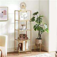 Vasagle Ραφιέρα Δαπέδου Χρυσή 40x30x124.5cm LGT029A01