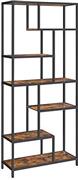 Vasagle Βιβλιοθήκη Καφέ 30x80x180cm LLS119B01