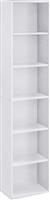 Vasagle Βιβλιοθήκη Λευκή 40x24x178.5cm LBC167T14