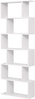 Vasagle Βιβλιοθήκη Λευκή 70x24x190.5cm LBC61WT