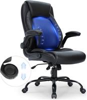 Vevor Καρέκλα Διευθυντική με Ανάκλιση και Ρυθμιζόμενα Μπράτσα Μαύρη LBYCGKPGKDJYA4GY1V0