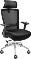 Vevor Καρέκλα Γραφείου με Ανάκλιση και Ρυθμιζόμενα Μπράτσα Μαύρη XZKBYZWHGK00B6GA8V0
