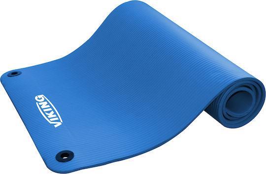 Viking C-3016 Στρώμα Γυμναστικής Yoga/Pilates Μπλε με Κρίκους 180x60x1cm