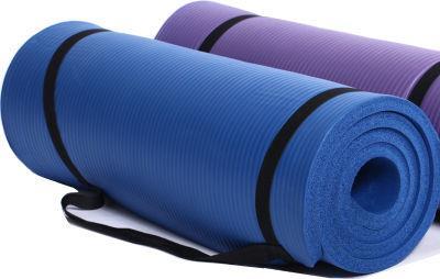 Viking C-3016 Στρώμα Γυμναστικής Yoga/Pilates Μπλε με Κρίκους 180x60x1cm