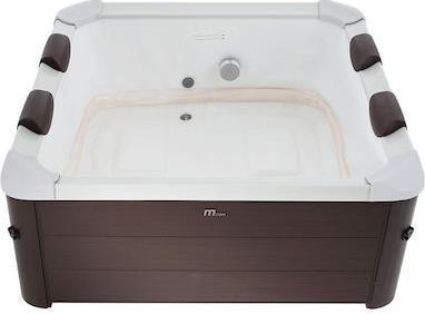 Viking Tribeca Spa Μπανιέρα Ελεύθερης Τοποθέτησης Εξωτερικού Χώρου Ακρυλική με Υδρομασάζ 160x160cm 105726