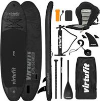 Virtufit Cruiser 305 Φουσκωτή Σανίδα SUP-Kayak με Μήκος 3.05m Μαύρη VFW06113