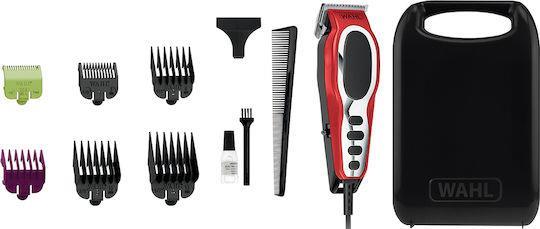 Wahl Close Cut Pro Επαγγελματικό Σετ Κουρευτικής Μηχανής Ρεύματος Κόκκινο 79111-2016
