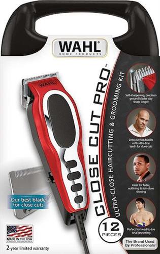 Wahl Close Cut Pro Επαγγελματικό Σετ Κουρευτικής Μηχανής Ρεύματος Κόκκινο 79111-2016