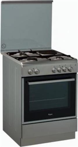 Whirlpool ACMK 6433/IX Κουζίνα 61lt με Εστίες Υγραερίου & Ρεύματος Π60cm Inox