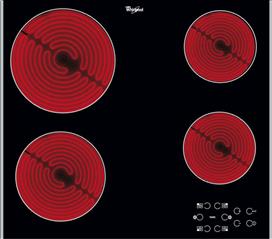Whirlpool AKT 8090 LX Κεραμική Εστία Αυτόνομη με Λειτουργία Κλειδώματος Π60cm Μαύρη