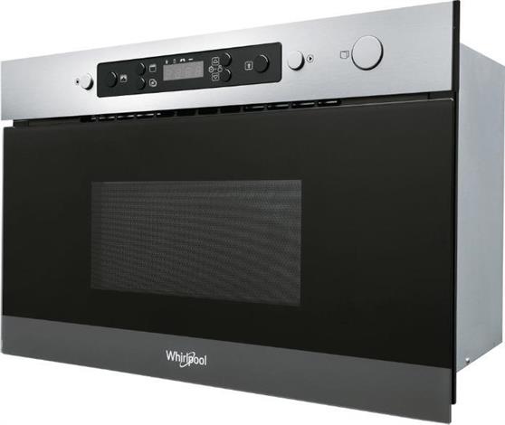 Whirlpool AMW 4920/IX Εντοιχιζόμενος Φούρνος Μικροκυμάτων με Grill 22lt Π59.5xΒ32xΥ38.2cm Inox