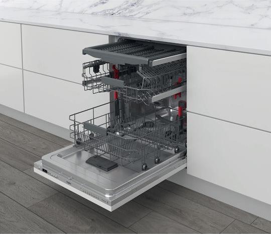 Whirlpool WIC 3C33 PFE Πλήρως Εντοιχιζόμενο Πλυντήριο Πιάτων για 14 Σερβίτσια Π60cm