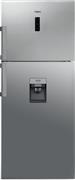 Whirlpool WT70E 832 X Aqua Ψυγείο Δίπορτο 419lt Total NoFrost Υ180xΠ70xΒ72.5cm Inox